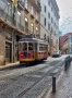 Tram 28 outside Lisbon Cathedral