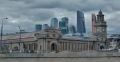 Downtown and railway station from boat tour