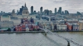 St Pauls and Millennium Bridge  from The Tate Modern